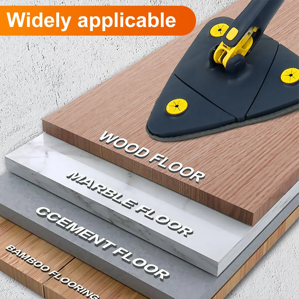 BelleHome™ FlexiClean 360° – Mop Multifuncional Giratorio para Hogar y Mascotas