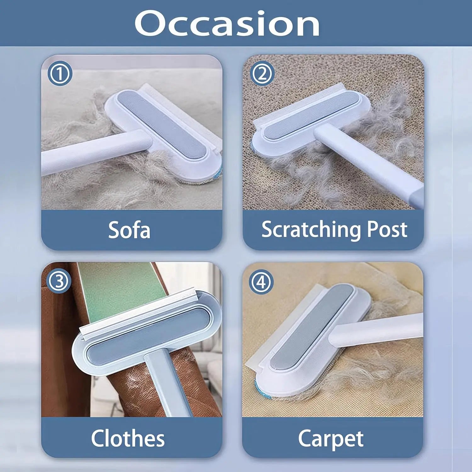 BelleHome™ Multi-Surface Cleaning Brush & Pet Hair Remover